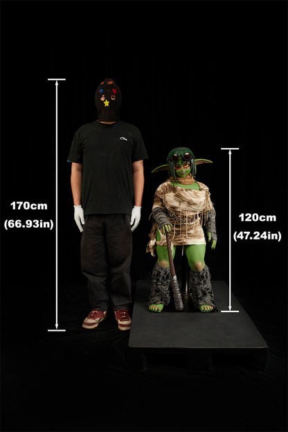 120cm/3ft9 ULW SiF120 Full Mini Silicone Sex Doll Barza(Green)