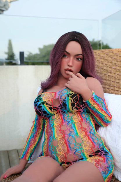 155cm/5ft1 E-cup TPE Sex Doll Faith With Silicone Head