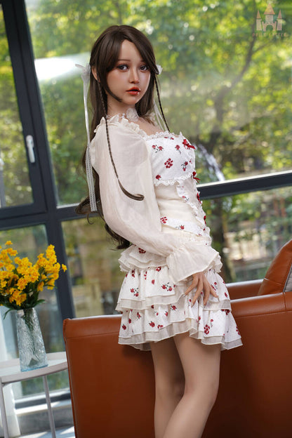 158cm5ft2 B cup Asian Silicone Sex Doll Alessia