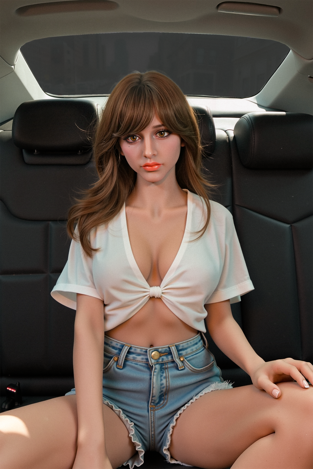 158cm(5ft2) F cup Full Blonde TPE Sex Doll Tatum