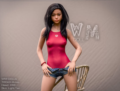 160cm (5ft3) A-cup Asian Curvy Sex Doll Violet