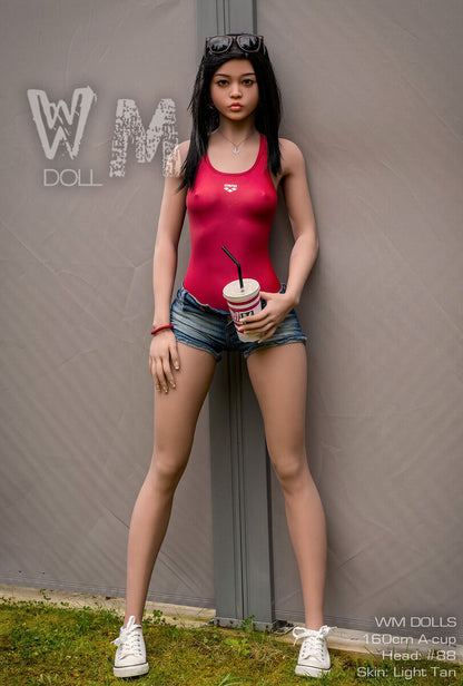 160cm (5ft3) A-cup Asian Curvy Sex Doll Violet
