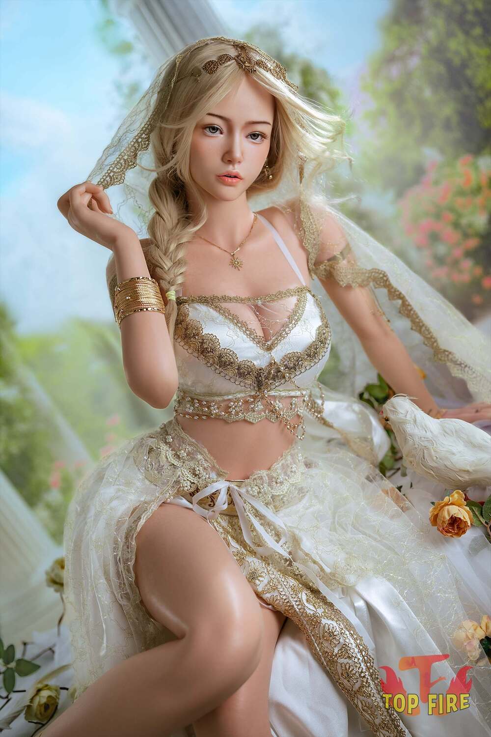 164cm/5ft5 B cup Full Silicone Sex Doll Ryleigh