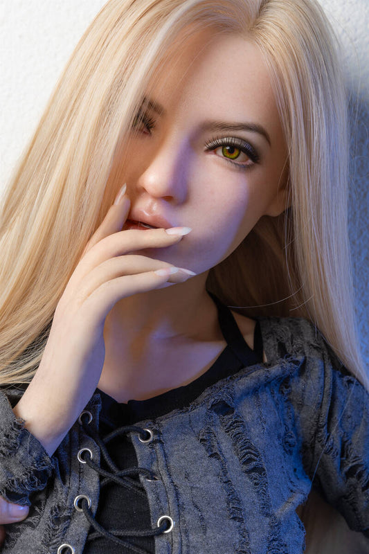 166cm5ft5 D cup Full Silicone Blonde Sex Doll Annie