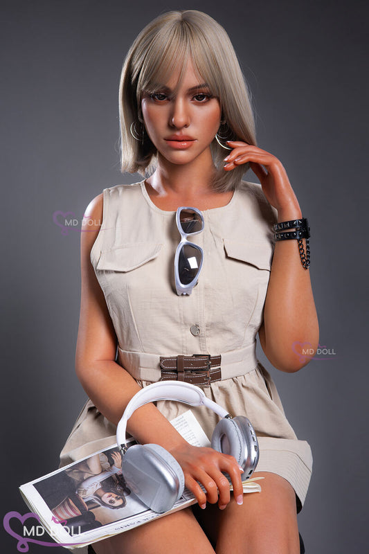 166cm/5ft5 D cup Sexy Blonde Silicone Sex Doll Aliyah