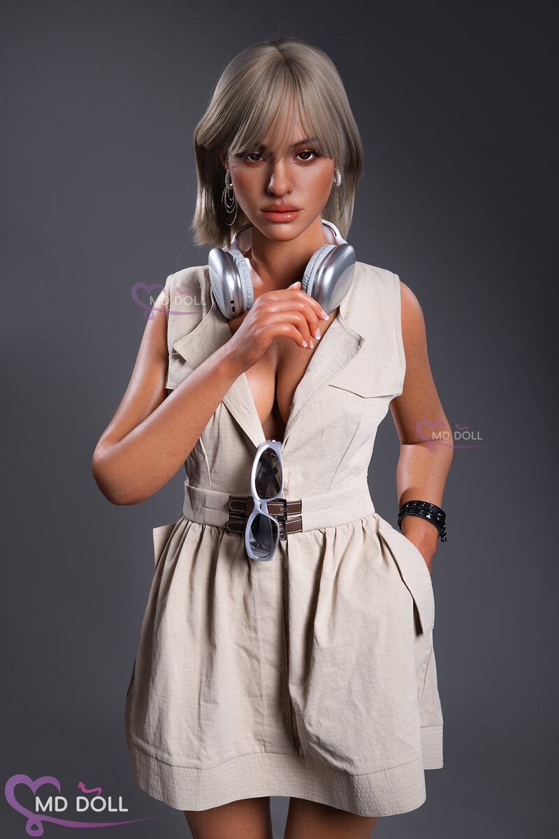166cm/5ft5 D cup Sexy Blonde Silicone Sex Doll Aliyah