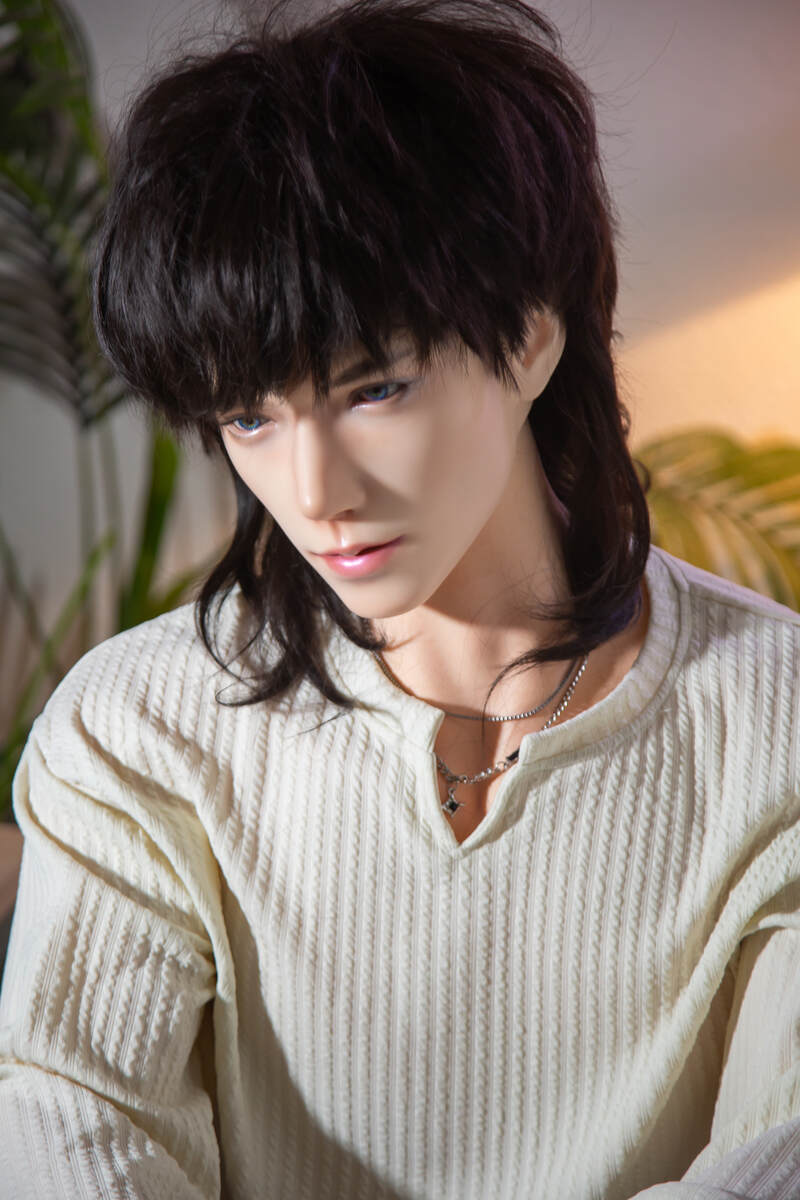 185cm/6ft1 Full Silicone Male Sex Doll Gucheng