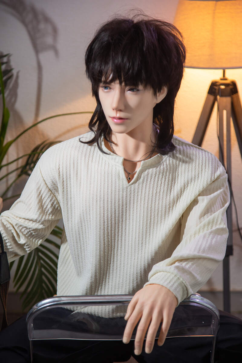185cm/6ft1 Full Silicone Male Sex Doll Gucheng