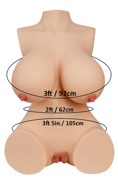 60cm/1ft12 39.6LB Lightweight Huge Papaya Breasts Sex Doll – Nicole (US, CA & EU-Only)