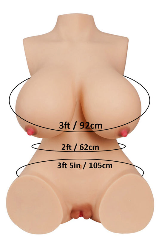 60cm/1ft12 39.6LB Lightweight Huge Papaya Breasts Sex Doll – Nicole (US, CA & EU-Only)