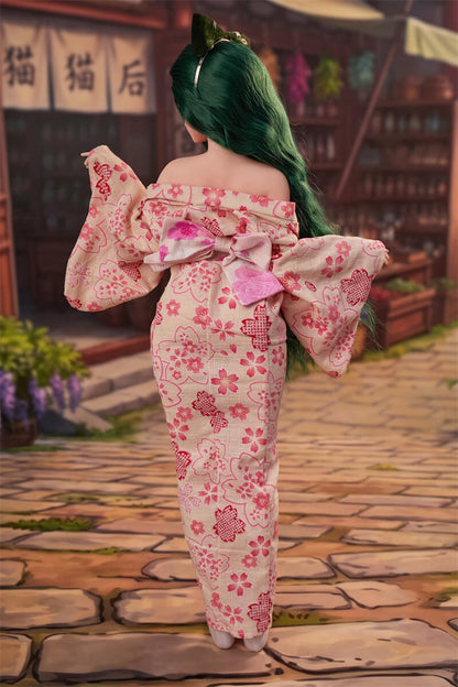 60cm/1ft9 Full Mini Silicone Body+ Vinyl Head Sex Doll J60 Momo