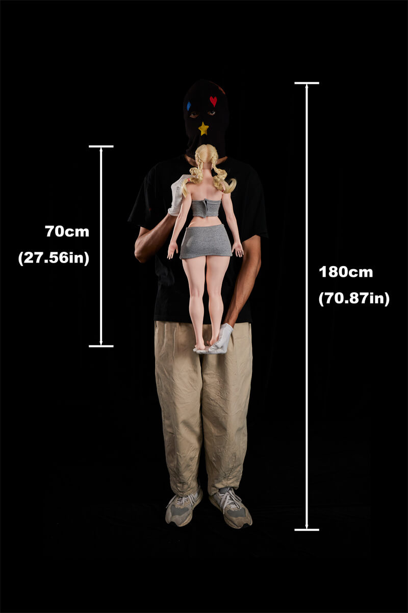 70cm/2ft3 Full Mini Silicone Sex Doll KA Freya