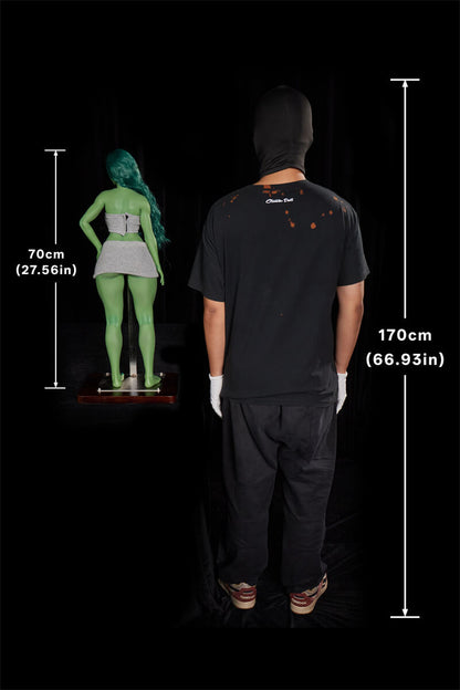 70cm2ft3 Full Mini Silicone Sex Doll Renee(Green)