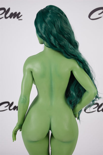 70cm2ft3 Full Mini Silicone Sex Doll Renee(Green)