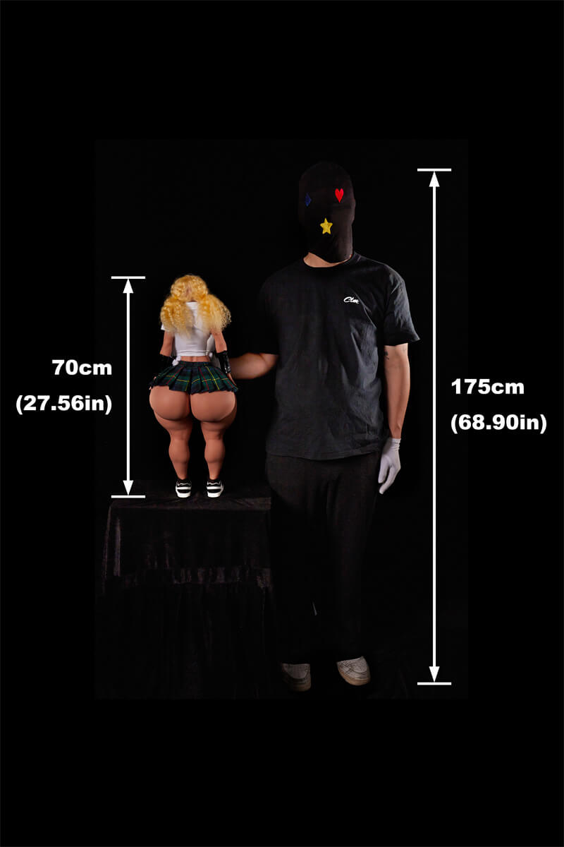 70cm/2ft3 Full Mini Silicone Sex Doll SP Chace