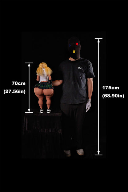 70cm/2ft3 Full Mini Silicone Sex Doll SP Chace