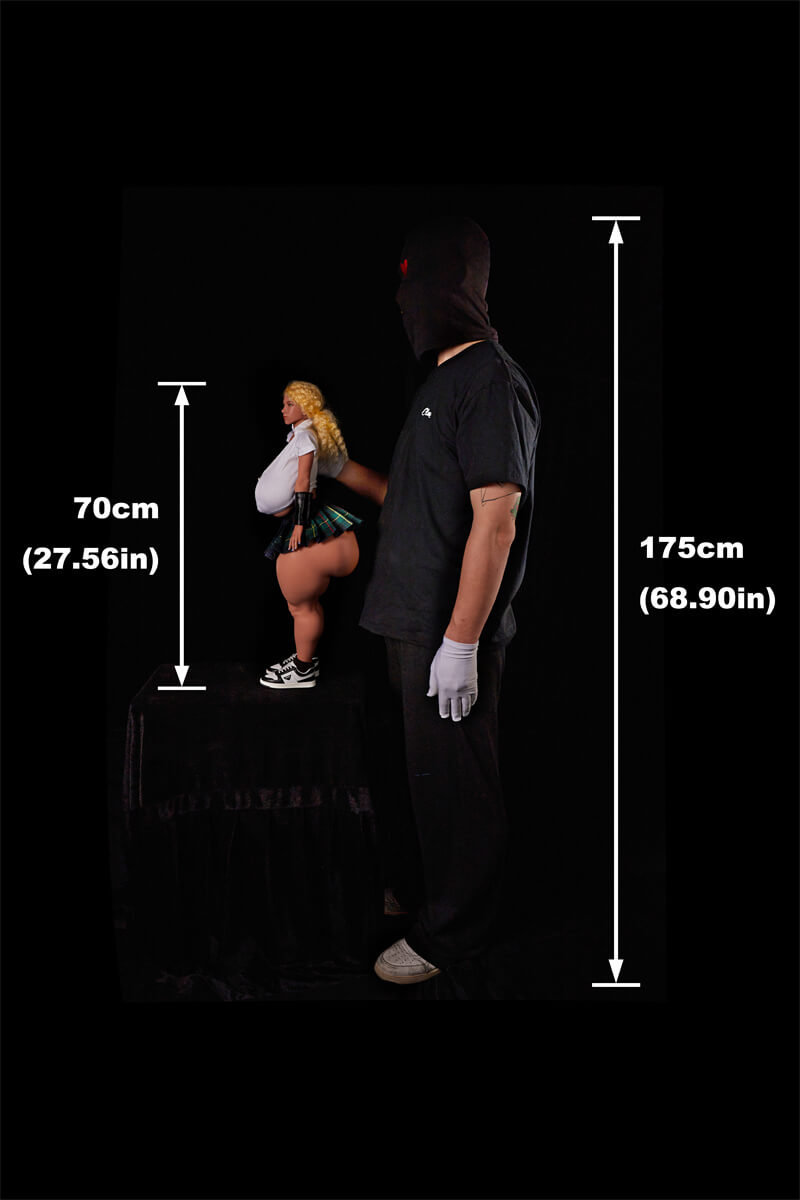 70cm/2ft3 Full Mini Silicone Sex Doll SP Chace