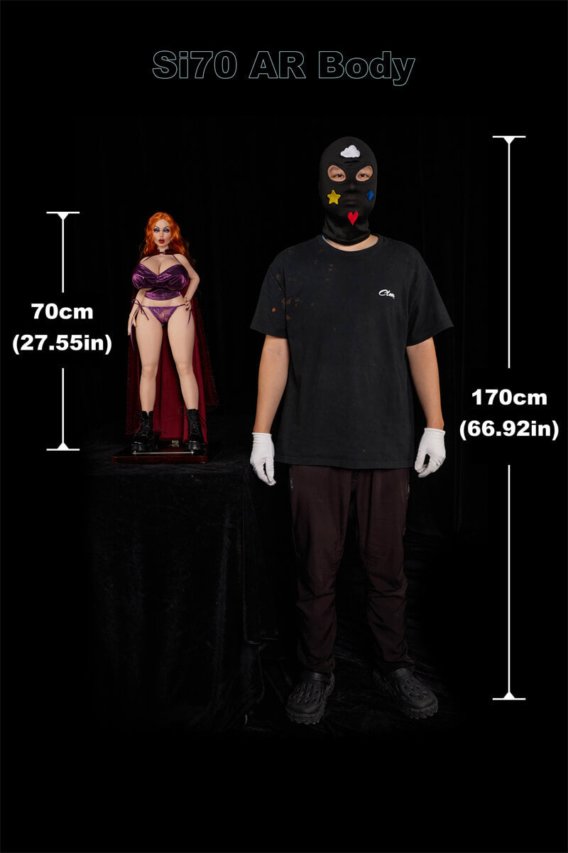 70cm2ft3 Full Mini Silicone Sex Doll SP Diana(Nature)