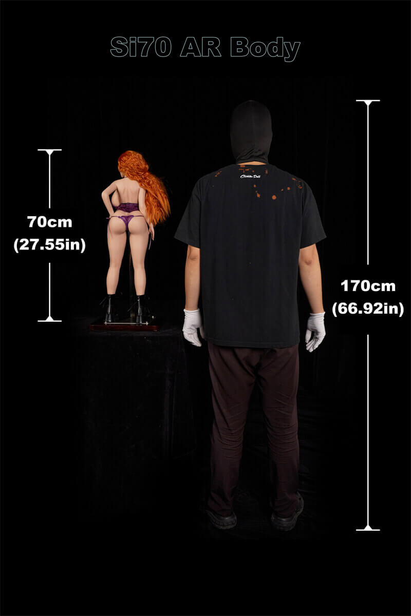 70cm2ft3 Full Mini Silicone Sex Doll SP Diana(Nature)