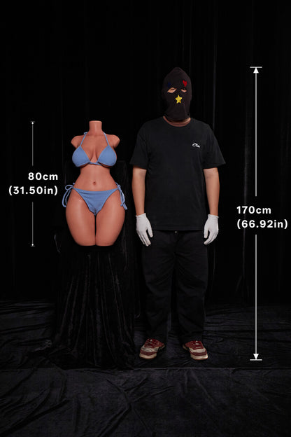 80cm/2ft7 E cup Climax ULW Series Silicone Sex Doll Torso#883